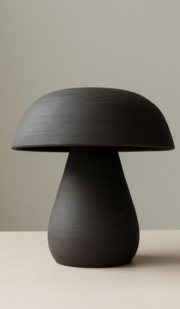 Nicholas Bijan Pourfard Dark Brown Mushroom Table Lamp