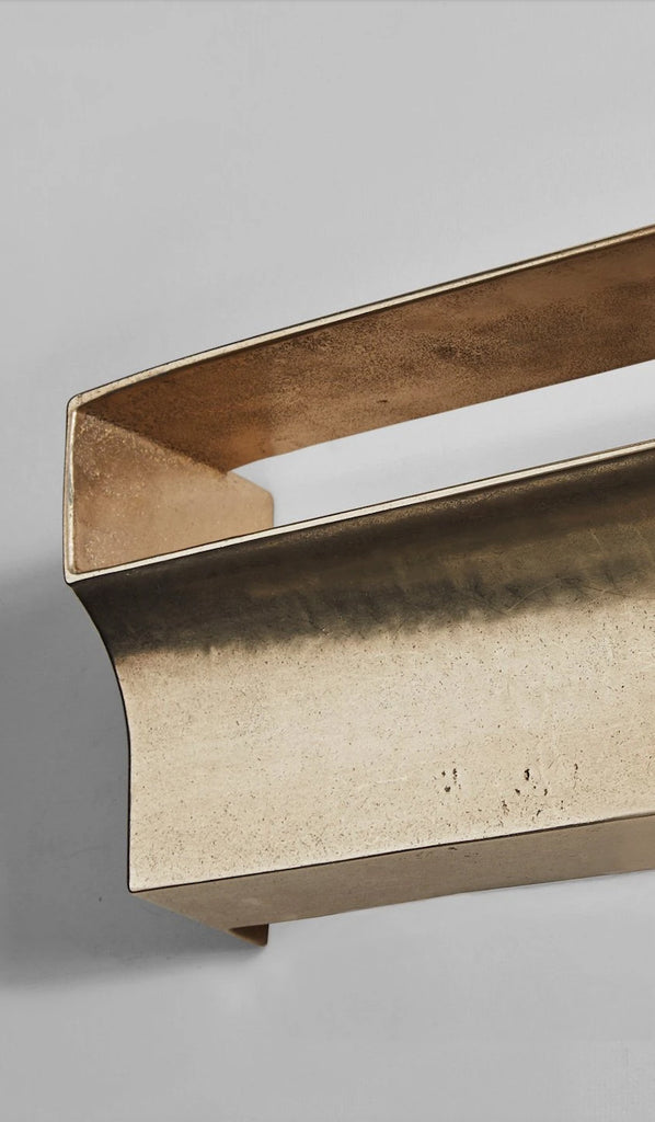 Studio Henry Wilson Polished Cast Brass Scoop Wall Light - Spartan Shop